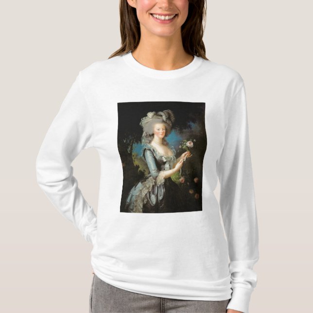Marie Antoinette  with a Rose, 1783 T-Shirt (Front)