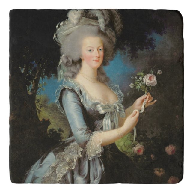 Marie Antoinette with a Rose, 1783 Trivet (Front)