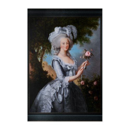 Marie Antoinette With A Rose Acrylic Print