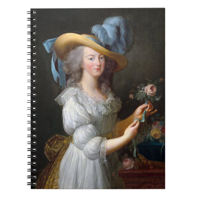 Marie Antoinette with a rose Notebook (Front)
