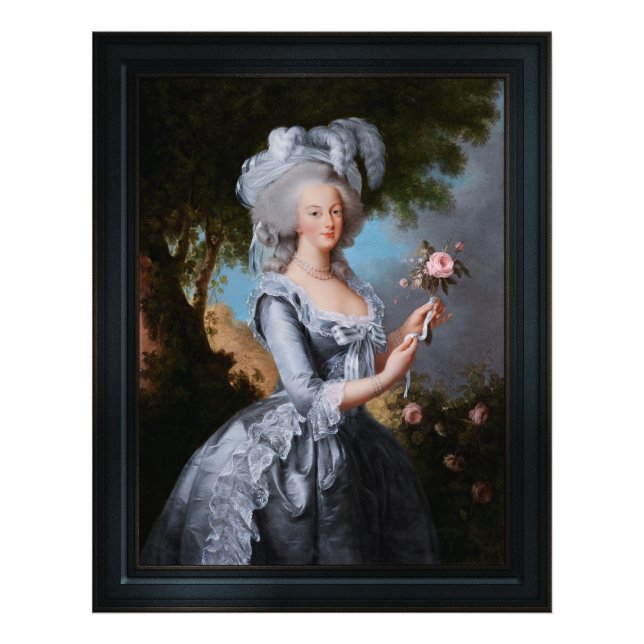 Marie Antoinette With A Rose Photo Print (Front)
