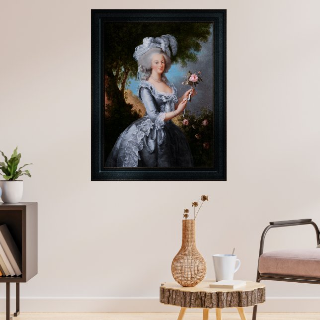 Marie Antoinette With A Rose Poster (Living Room 3)