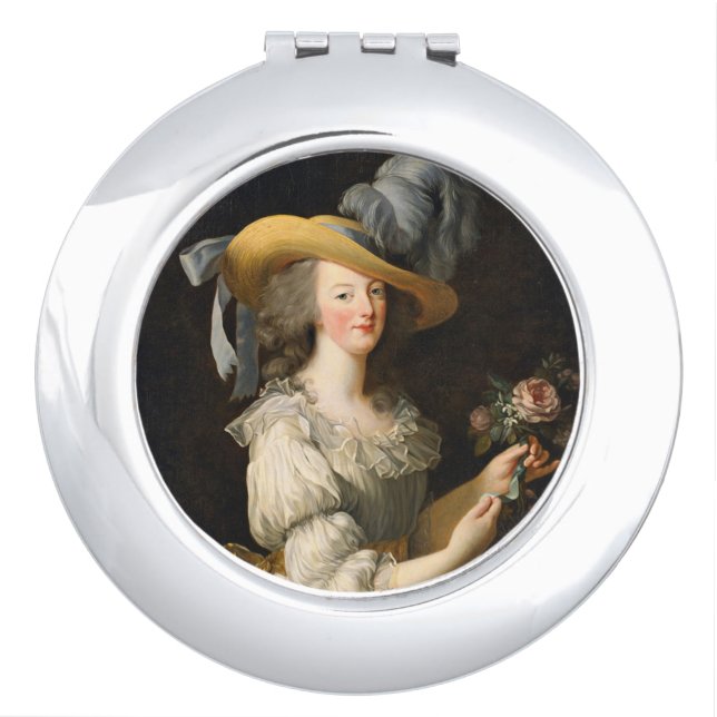 Marie Antoinette with Rose Compact Mirror (Front)