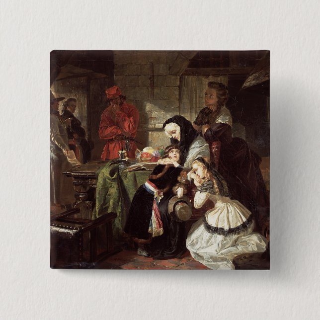 Marie-Antoinette's (1753-93) Final Adieu to the Da Button (Front)