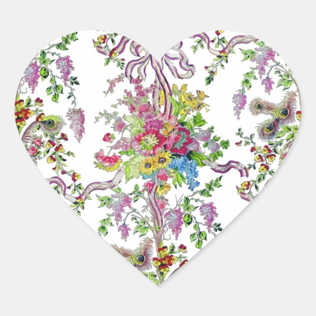 Marie Antoinette's Boudoir Heart Sticker (Front)