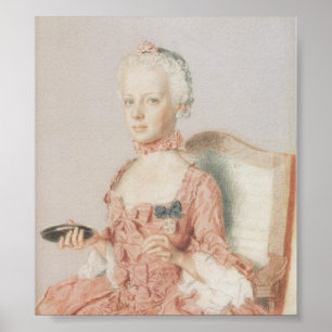 Marie Antonia von Österreich -Jean-Étienne Liotard Poster