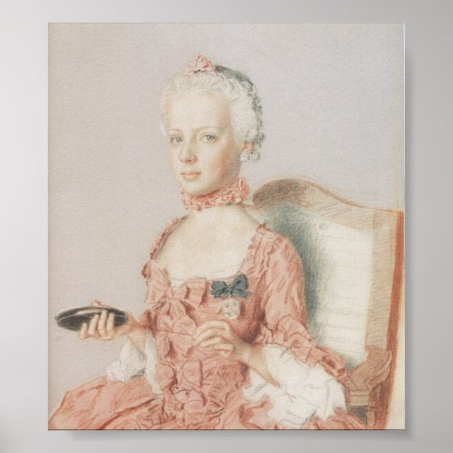 Marie Antonia von Österreich -Jean-Étienne Liotard Poster (Front)