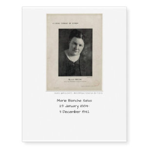 Marie Blanche Selva Temporary Tattoos