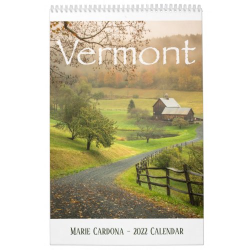 Marie Cardona _ Vermont _ 2022 Calendar