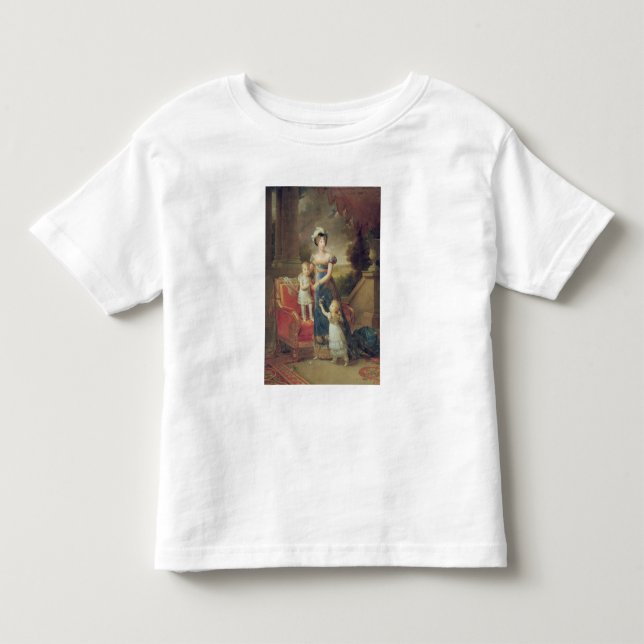 Marie-Caroline de Bourbon  with her Children Toddler T-shirt (Front)