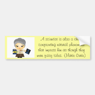 Marie Curie Bumper Sticker