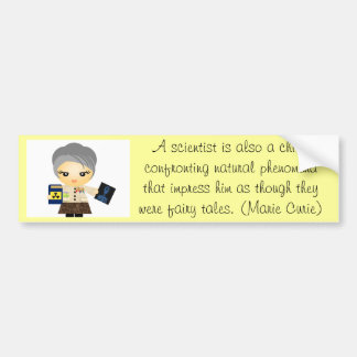 Marie Curie Bumper Sticker