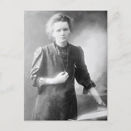 Marie Curie historical photo  Postcard