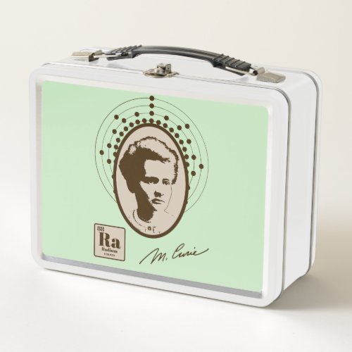 Marie Curie _ Mint Metal Lunch Box
