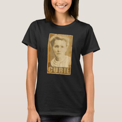 Marie Curie Torn Propaganda Poster T-Shirt