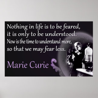Marie Curie | Understood, Not Feared Poster