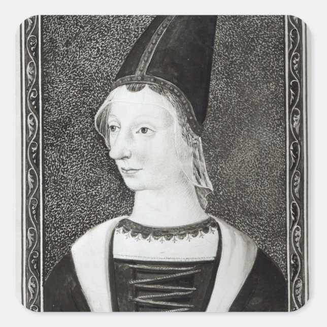 Marie d'Anjou  Queen of France Square Sticker (Front)