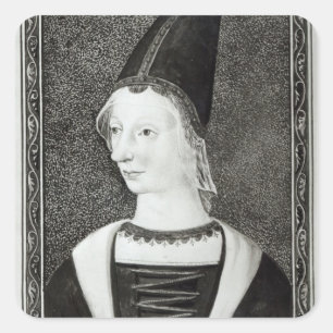 Marie d'Anjou Queen of France Square Sticker