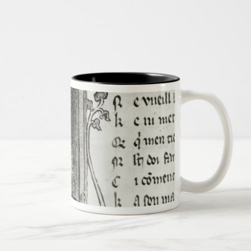 Marie de France  writing Two_Tone Coffee Mug