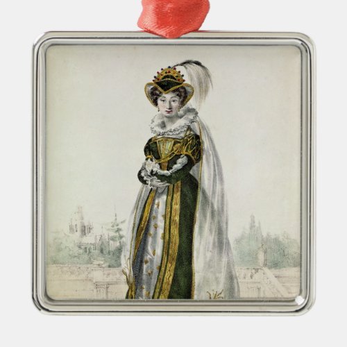 Marie Dorval  in Marion Delorme by Victor Metal Ornament