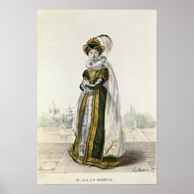 Marie Dorval  in 'Marion Delorme' by Victor Poster (Front)