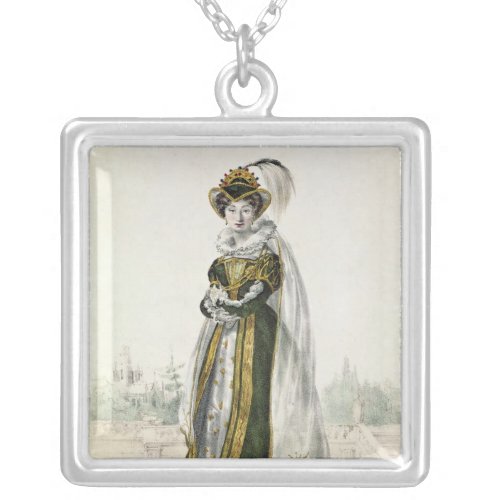 Marie Dorval  in Marion Delorme by Victor Silver Plated Necklace