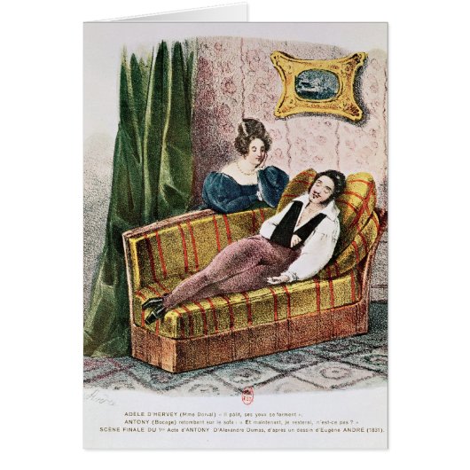 Marie Dorval in the role of Adele d'Hervey Cards (Front)