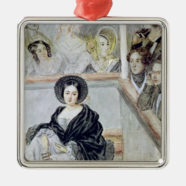 Marie Duplessis  at the Theatre Metal Ornament (Front)