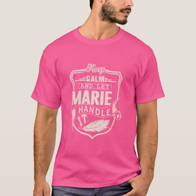 Marie First Name Shirt Marie Name Birthday (Front)