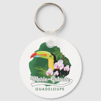 Marie Galante Guadeloupe logo Keychain