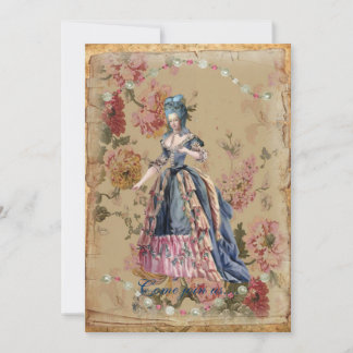 Marie in blue invitation