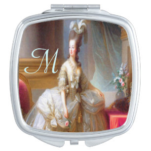 Marie Inspired IV Monogram Compact Mirror