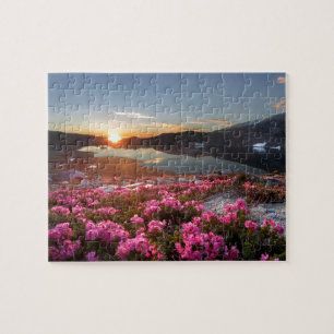 Marie Lakes Sunrise - John Muir Trail - Ansel Adam Jigsaw Puzzle
