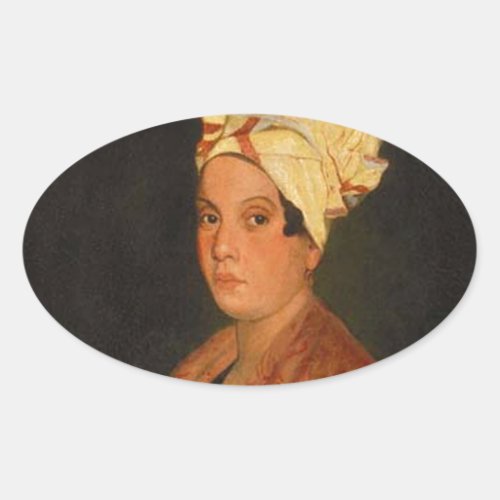 Marie Laveau The Voodoo Queen Oval Sticker