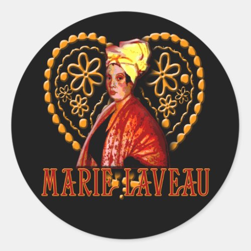 Marie Laveau Voodoo High Priestess Classic Round Sticker