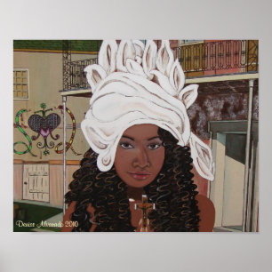 Marie Laveaux in the French Quarter Poster