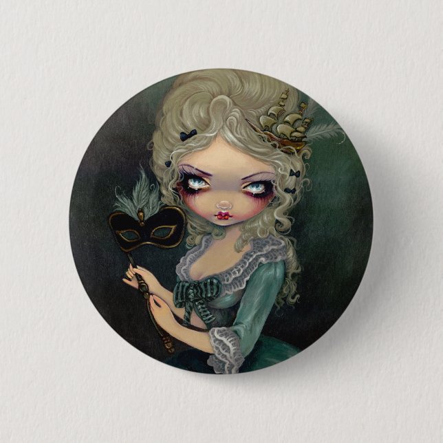 "Marie Masquerade" Button (Front)