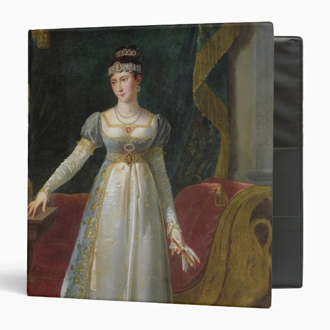 Marie Pauline Bonaparte  Princess Borghese, 1808 3 Ring Binder (Front/Inside)