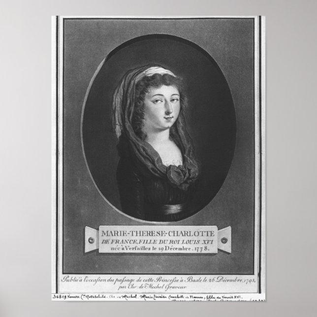 Marie-Therese-Charlotte de France, age 17 Poster (Front)