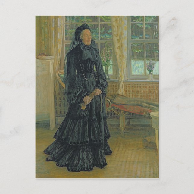 Marie Zacharias  Rainy Day, 1904 Postcard (Front)