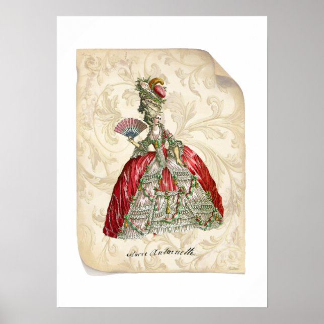 MarieAntoinette Manuscript Print (Front)