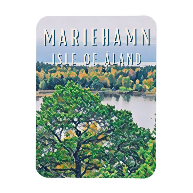 Mariehamn, la ville des îles Åland Magnet (Vertical)
