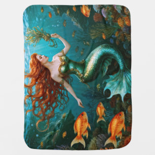 “Marielle” – Beautiful Dancing Mermaid Baby Blanket