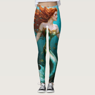 “Marielle” – Beautiful Dancing Mermaid Leggings