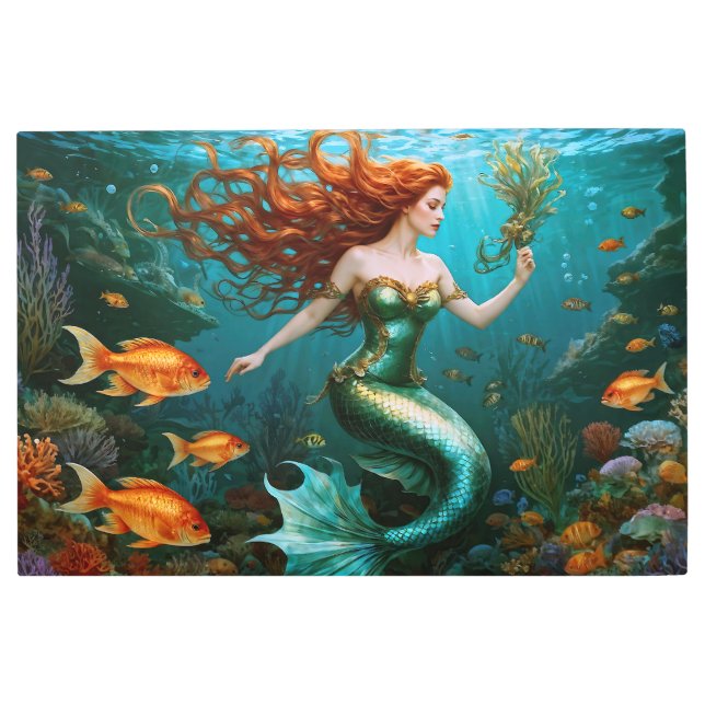 “Marielle” – Beautiful Dancing Mermaid Metal Print (Front)