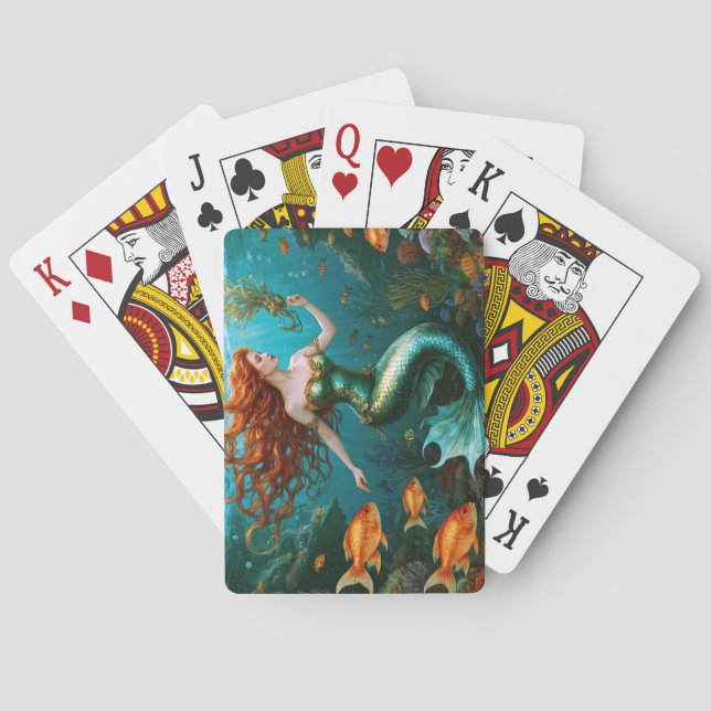 “Marielle” – Beautiful Dancing Mermaid Poker Cards (Back)