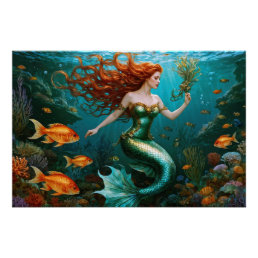 “Marielle” – Beautiful Dancing Mermaid Poster