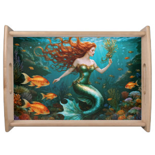 “Marielle” – Beautiful Dancing Mermaid Serving Tray