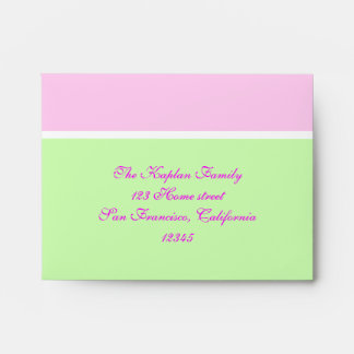 Marielle RSVP Envelope Pink Lime