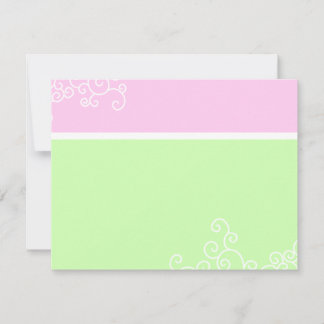 Marielle Shimmer Bat Mitzvah Wedding Thank You Note Card